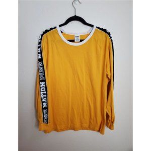 Victoria's Secret PINK Size L gold yellow Pink Nation long sleeve top